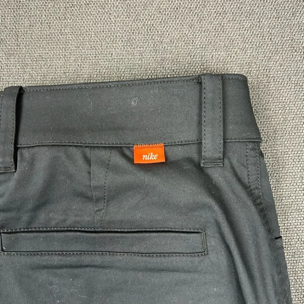 Nike Golf Pants Mens‎ Size 32x35 Medium Black Dri-FIT UV Standard Fit Chino NWT